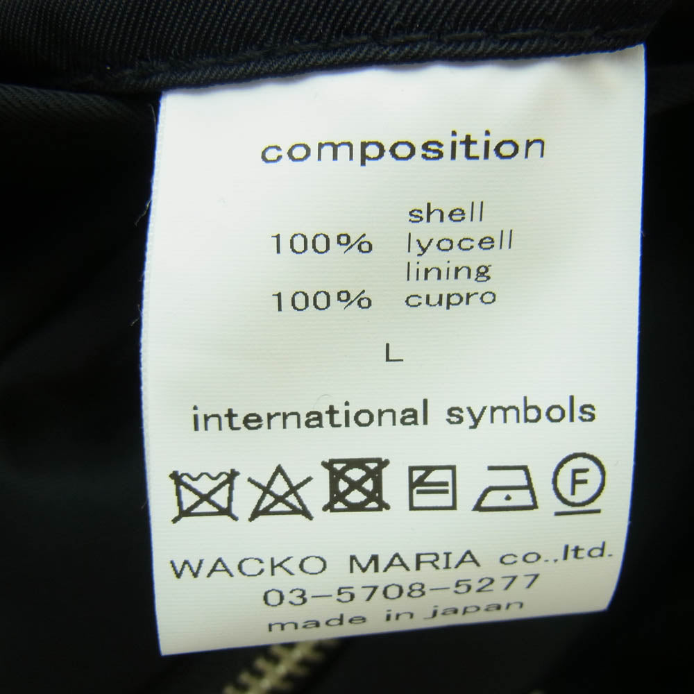 WACKO MARIA ワコマリア 25SS WOLFSHEAD-WM-BL17 × WOLF'S HEAD ウルフズヘッド 50'S JACKET ジャケット ブラック系 L【極上美品】【中古】