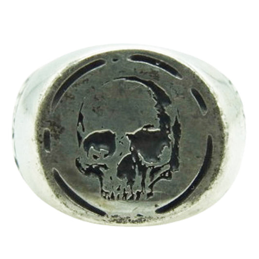 DEAL DESIGN ディールデザイン スカル シグネット リング シルバー系 約15号【中古】