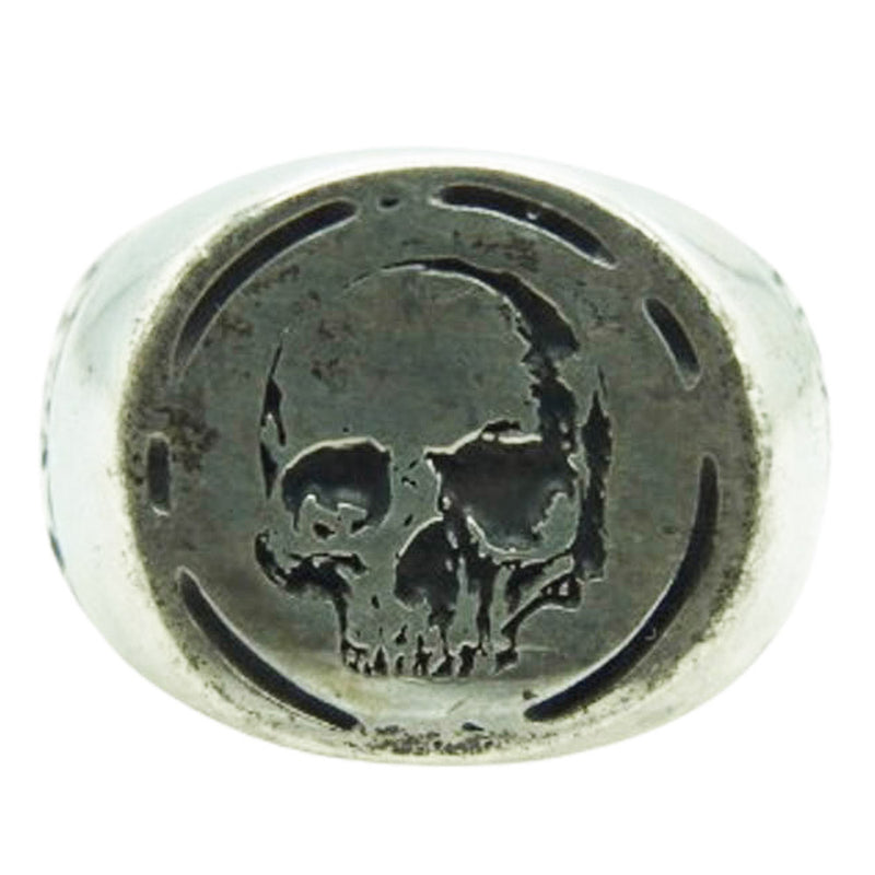 DEAL DESIGN ディールデザイン スカル シグネット リング シルバー系 約15号【中古】