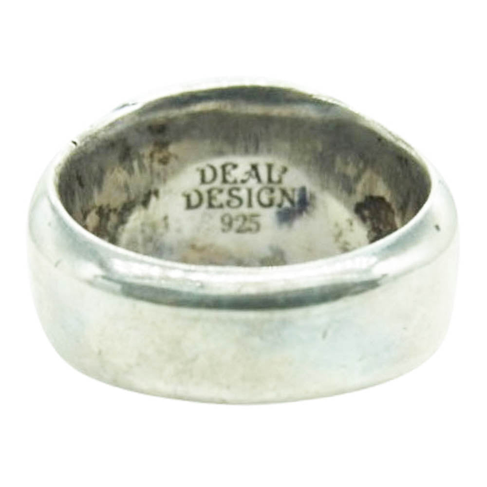 DEAL DESIGN ディールデザイン スカル シグネット リング シルバー系 約15号【中古】