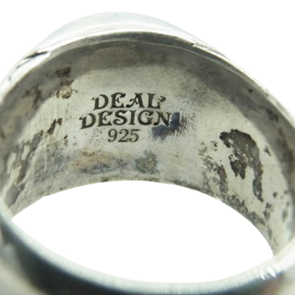 DEAL DESIGN ディールデザイン スカル シグネット リング シルバー系 約15号【中古】