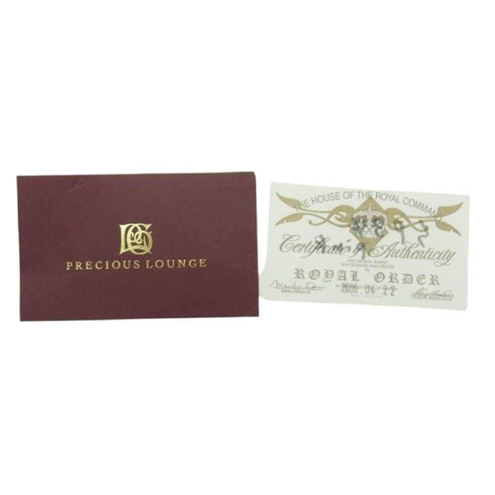ROYAL ORDER ロイヤルオーダー TINY CONSORT CROSS タイニー クロス ストーン ペンダント【中古】