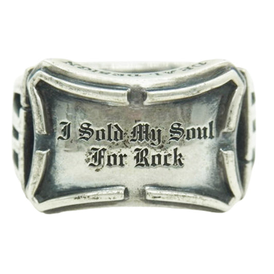 DEAL DESIGN ディールデザイン 7th メッセージリング シルバー系 約15号【中古】