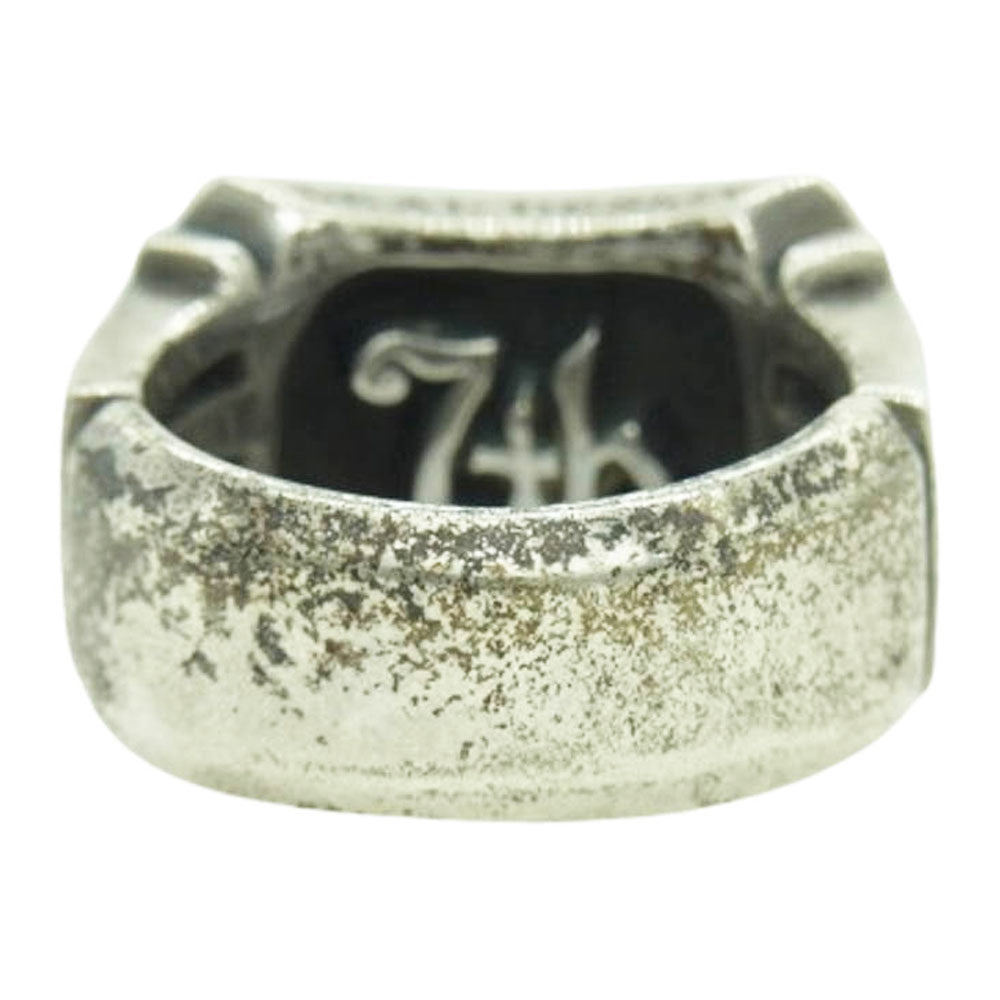 DEAL DESIGN ディールデザイン 7th メッセージリング シルバー系 約15号【中古】