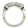 DEAL DESIGN ディールデザイン 7th メッセージリング シルバー系 約15号【中古】