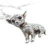 Justin Davis ジャスティンデイビス SNJ1006 × KIYOHARU 清春 MARY Necklace マリー ジルコニア チワワ ネックレス シルバー系【中古】
