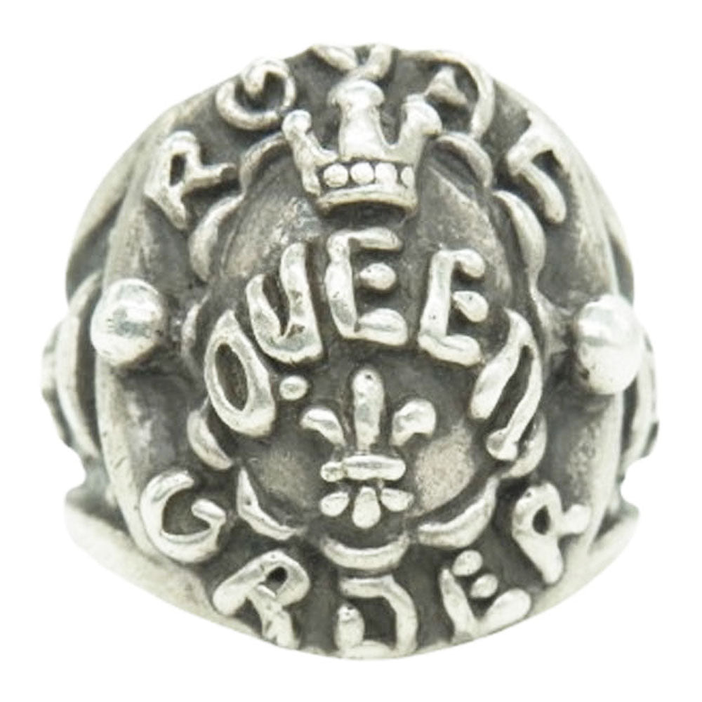 ROYAL ORDER ロイヤルオーダー QUEEN クイーン リング シルバー系 10号【中古】