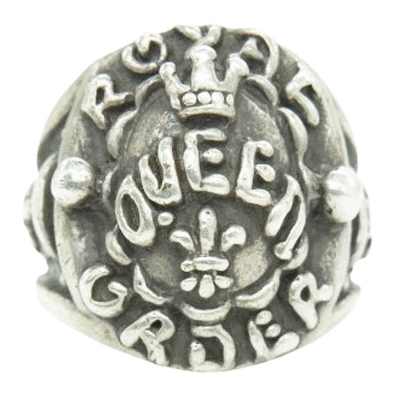 ROYAL ORDER ロイヤルオーダー QUEEN クイーン リング シルバー系 10号【中古】