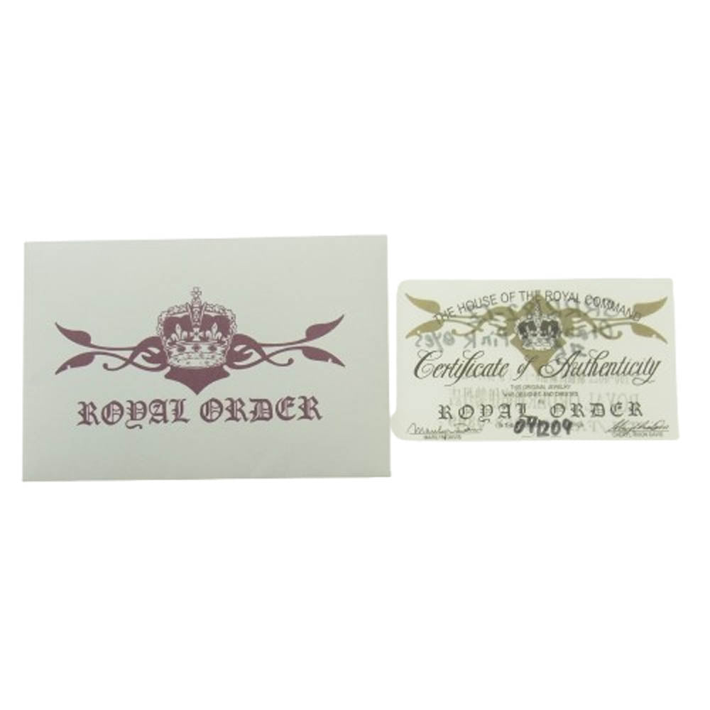 ROYAL ORDER ロイヤルオーダー ROCK N ROYAL スモール ヴァンパイアスカル リング w/ストーンアイ シルバー系 約8.5号【中古】