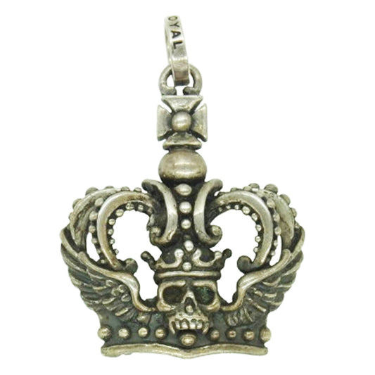 ROYAL ORDER ロイヤルオーダー スカル クラウン ペンダントトップ【中古】