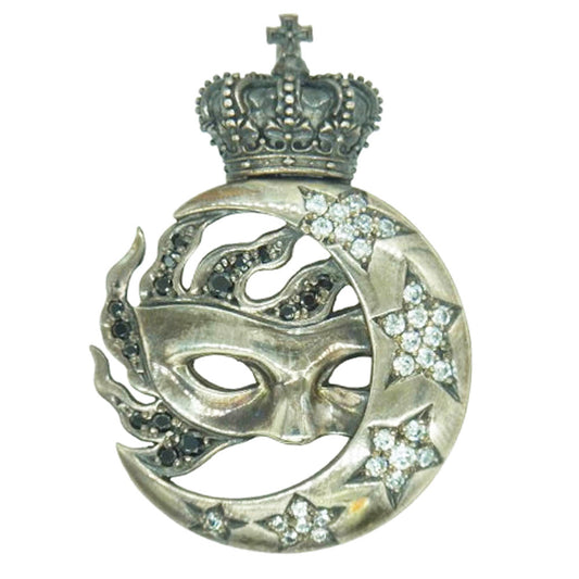 Justin Davis ジャスティンデイビス SPJ531 Beam マスカレード クラウン ビーム ジルコニア ネックレス ペンダントトップ【中古】