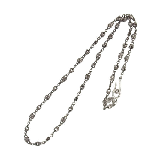 Justin Davis ジャスティンデイビス SNJ211 WICKED ROSE ウィケッド ローズ クラウン ネックレス チェーン 50cm シルバー系【中古】