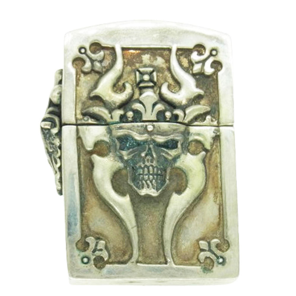 ROYAL ORDER ロイヤルオーダー スカル ZIPPO ジッポライター シルバー系【中古】