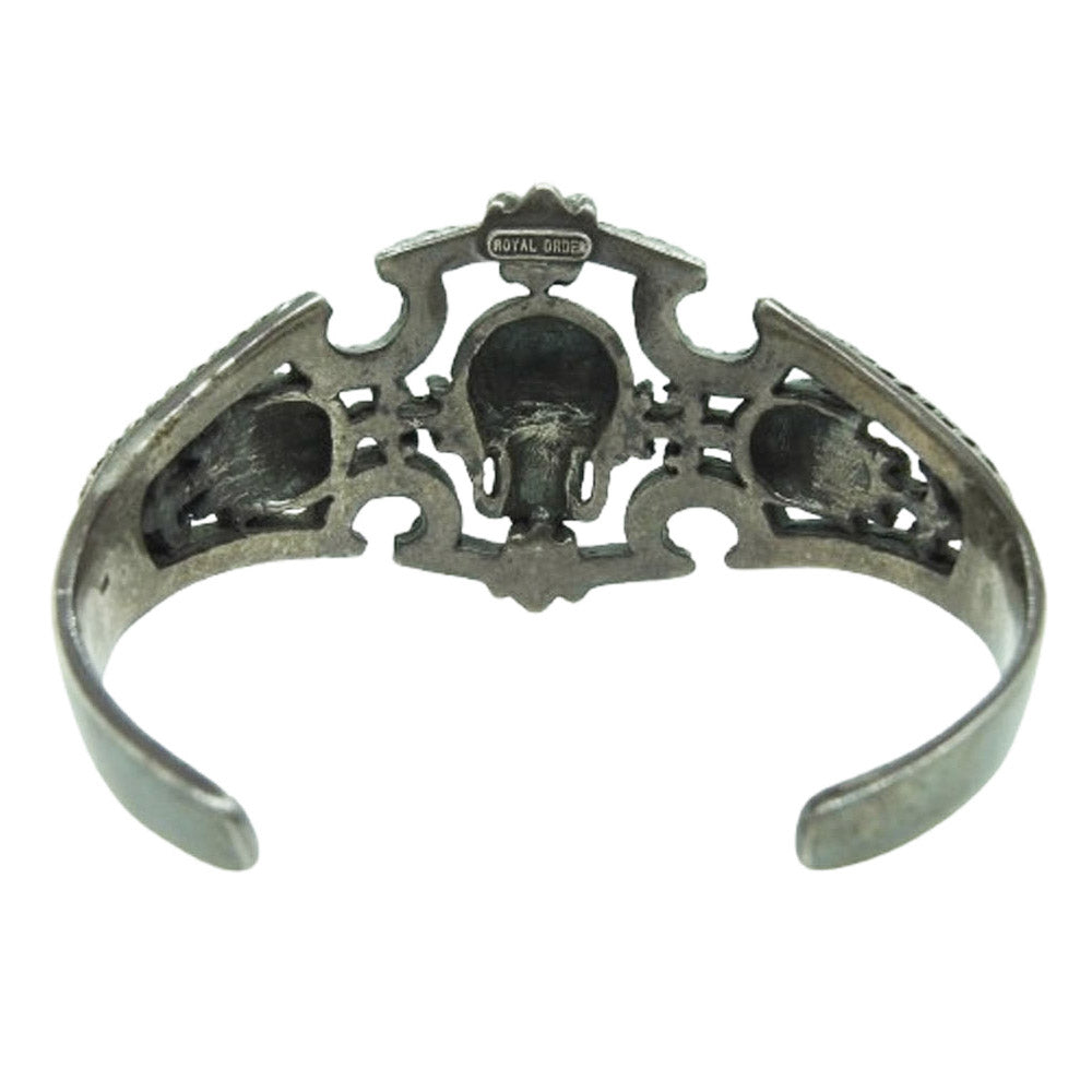 ROYAL ORDER ロイヤルオーダー 3スカル FDL バングル【中古】