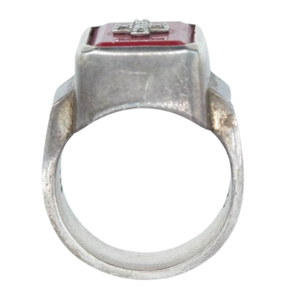 Justin Davis ジャスティンデイビス SRJ100 Eminem Ring ダイヤ レッド
