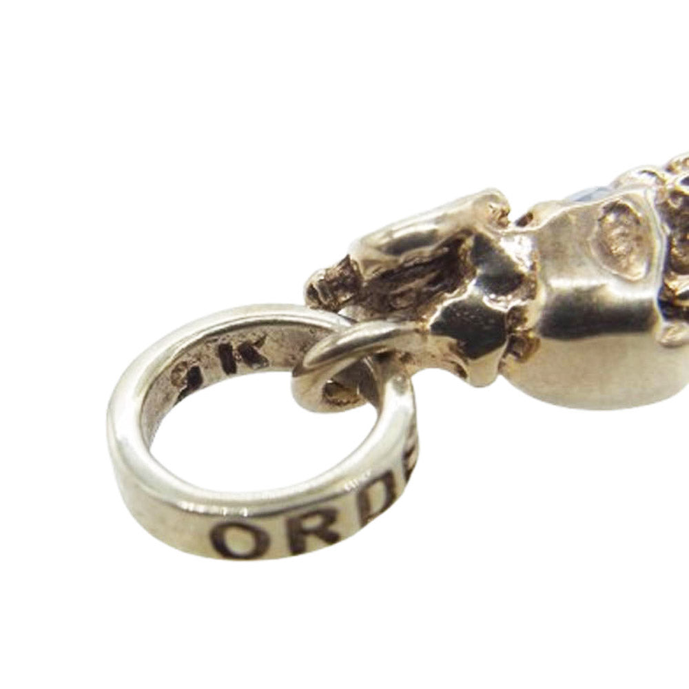 ROYAL ORDER ロイヤルオーダー 9K GOLD Skull w/ Crown ゴールド スカルクラウン ペンダントトップ ゴールド系【中古】