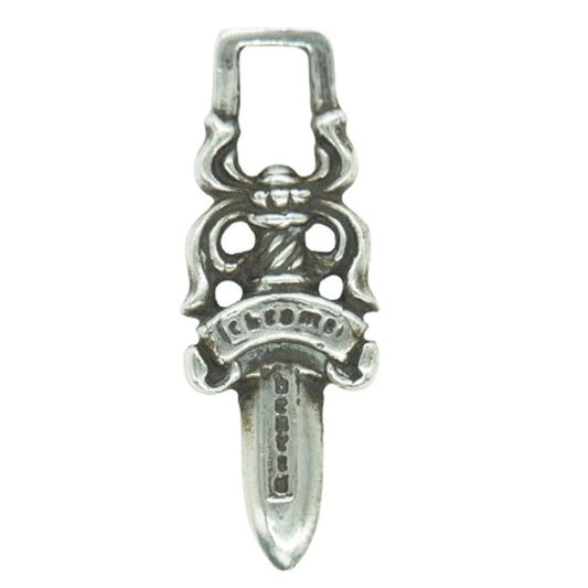 CHROME HEARTS クロムハーツ（原本無） #5 DAGGER ZIP ダガー ジップ ネックレス トップ シルバー系【中古】