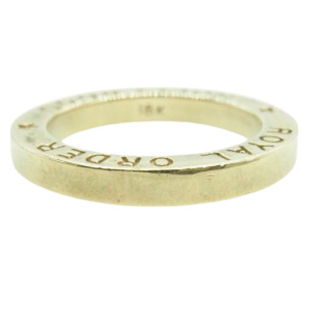 ROYAL ORDER ロイヤルオーダー 18K HOLLYWOOD BAND RING イエローゴールド ハリウッドバンド スペーサーリング イエローゴールド系 9号【中古】