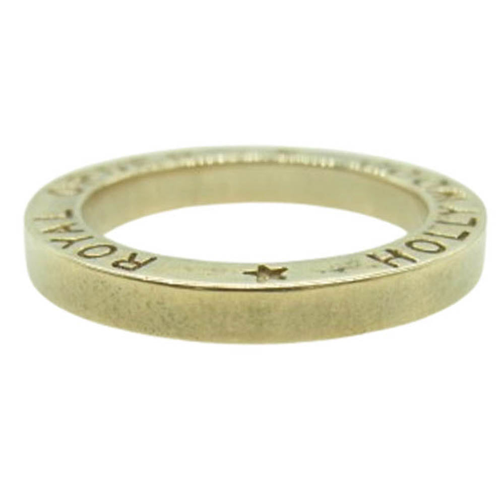 ROYAL ORDER ロイヤルオーダー 18K HOLLYWOOD BAND RING イエローゴールド ハリウッドバンド スペーサーリング イエローゴールド系 9号【中古】
