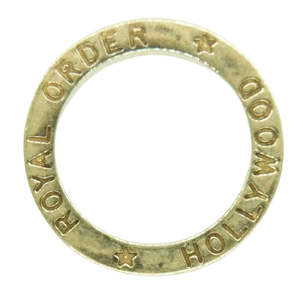 ROYAL ORDER ロイヤルオーダー 18K HOLLYWOOD BAND RING イエローゴールド ハリウッドバンド スペーサーリング イエローゴールド系 9号【中古】