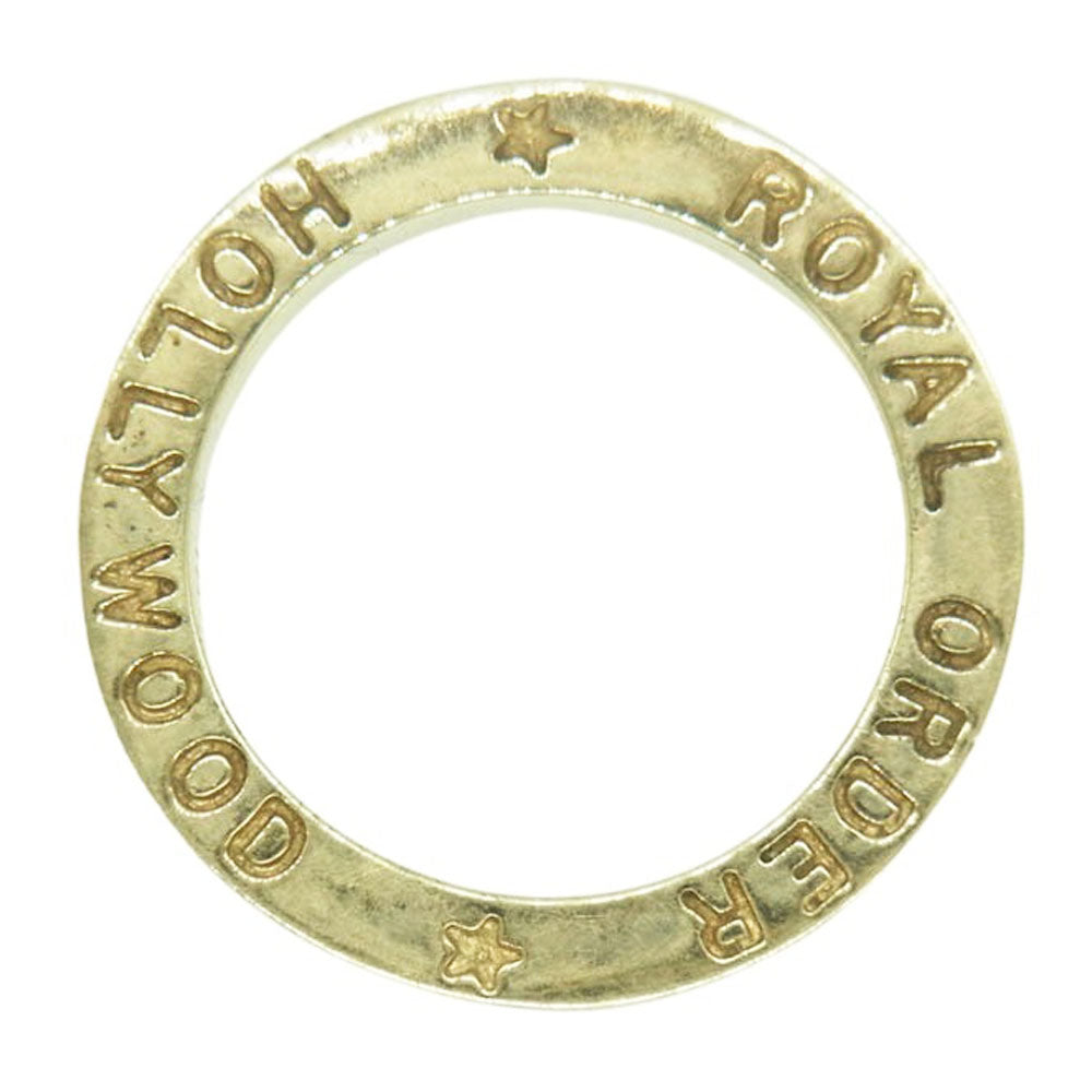 ROYAL ORDER ロイヤルオーダー 18K HOLLYWOOD BAND RING イエローゴールド ハリウッドバンド スペーサーリング イエローゴールド系 9号【中古】
