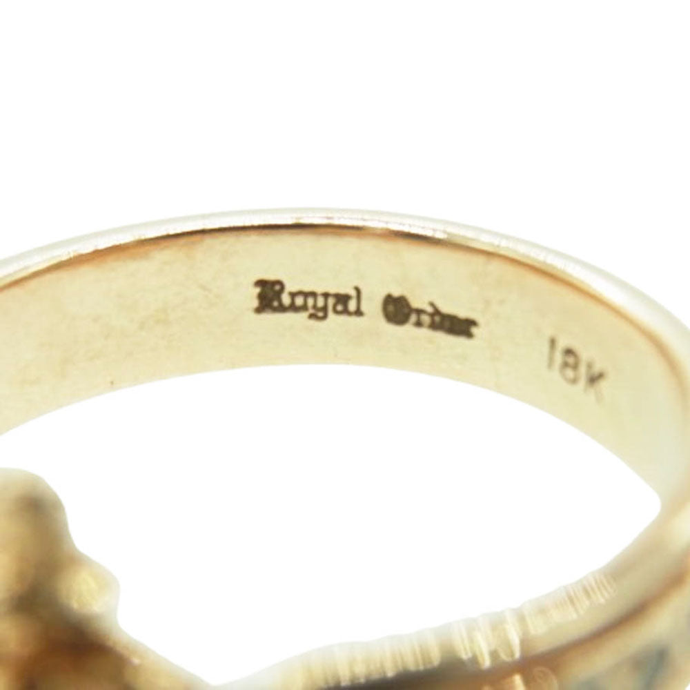 ROYAL ORDER ロイヤルオーダー 18K YELLOW GOLD CROWN ＆ TRIPLE BAND w/Diamonds イエローゴールド クラウン ダイヤ リング イエローゴールド系 21号【中古】