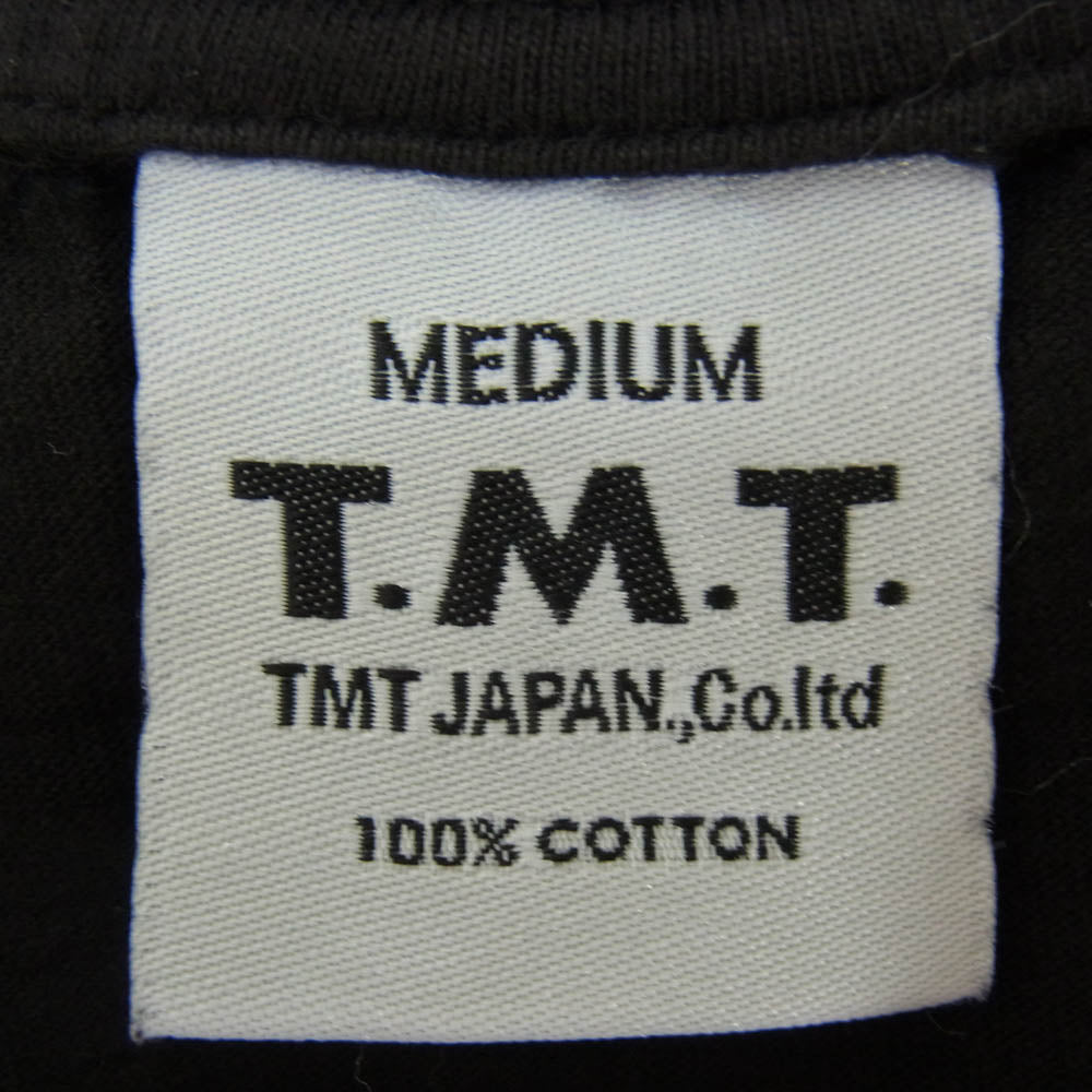 TMT ティーエムティー TCS-S12WB11 MANHATTAN BRIDGE NEW YORK ロゴ コットン 半袖 Tシャツ ブラック系 M【新古品】【未使用】【中古】