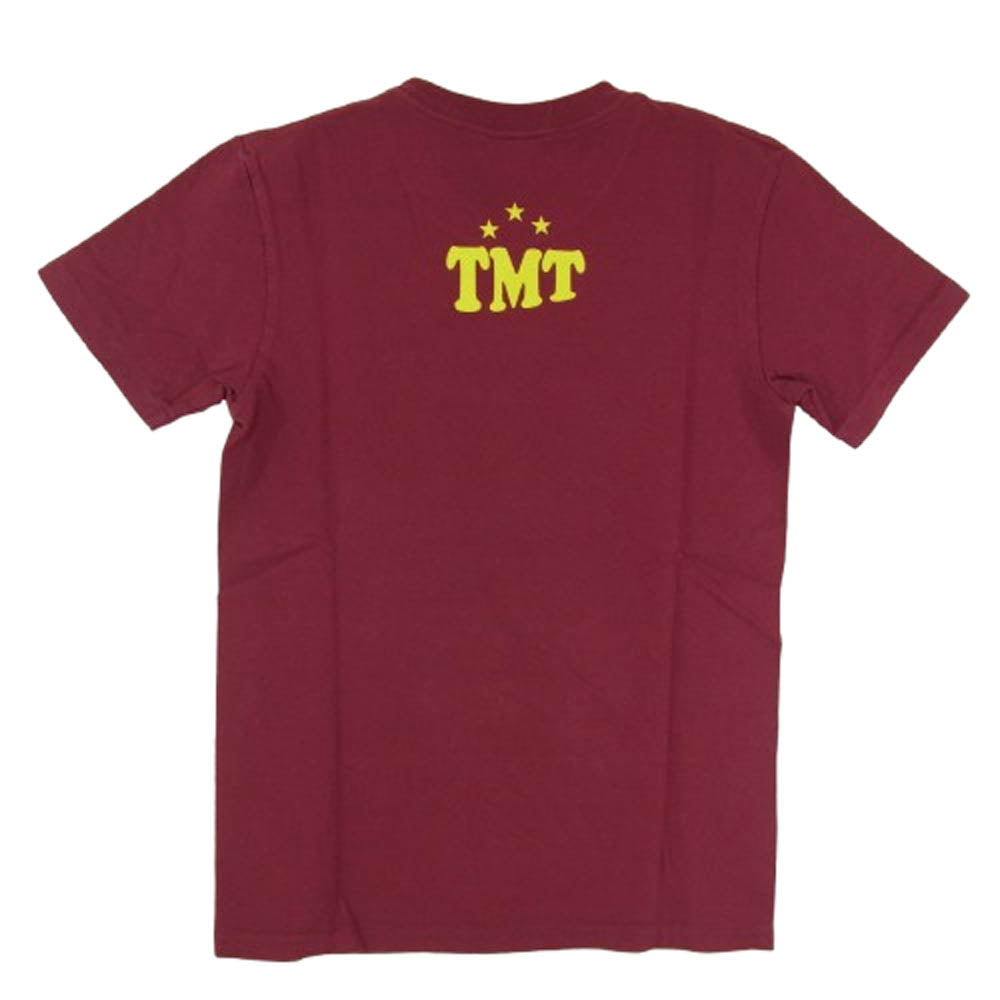 TMT ティーエムティー TCH-S14EC04 BIGHOLIDAY ロゴ コットン 半袖 Tシャツ バーガンディ S【新古品】【未使用】【中古】