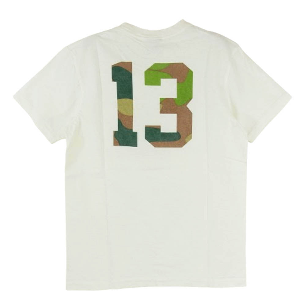 TMT ティーエムティー TCS-S13SP07 TMT CAMOUFLAGE 迷彩 ロゴ コットン 半袖 Tシャツ オフホワイト系 M【新古品】【未使用】【中古】