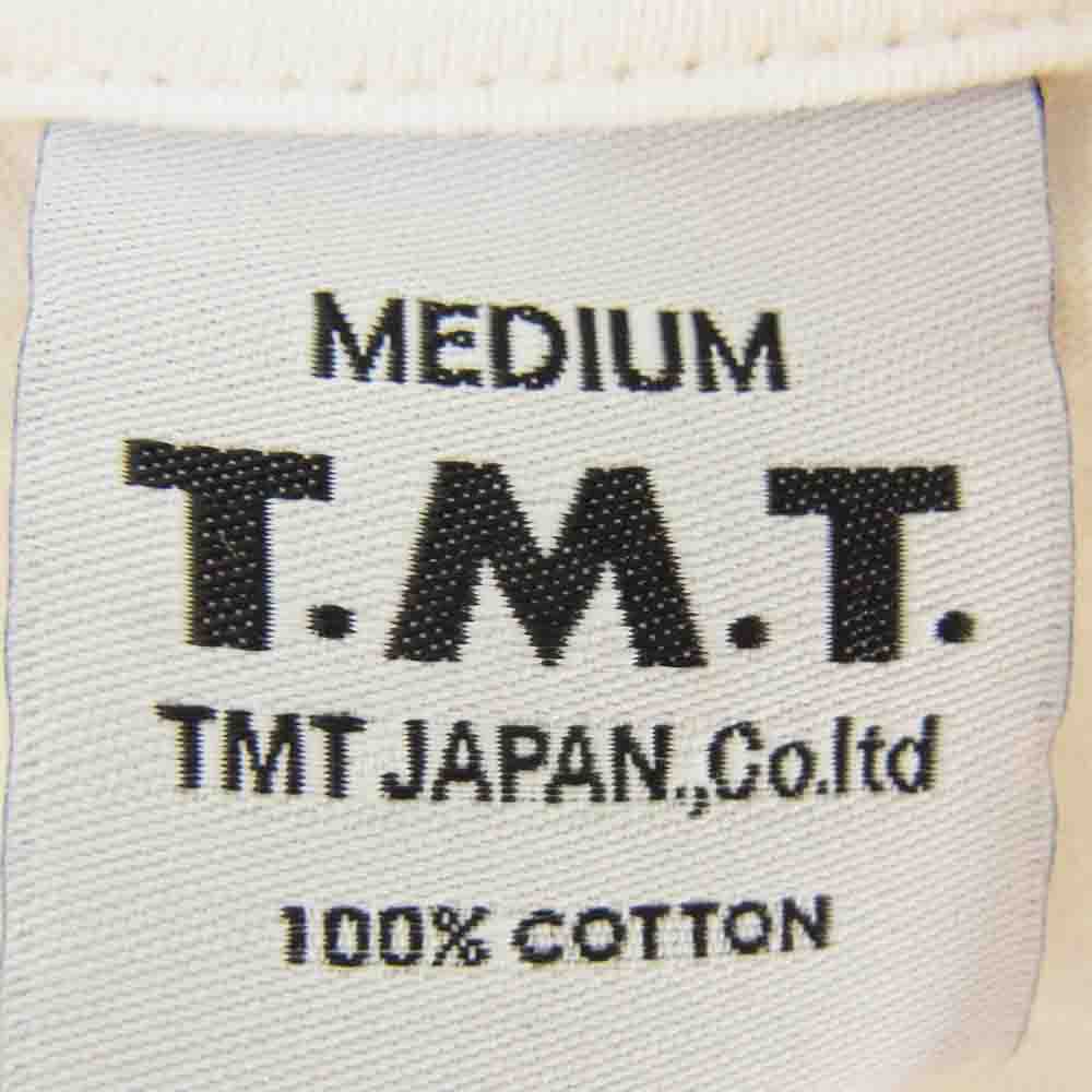 TMT ティーエムティー TCS-S12SP10 BIGHOLIDAY ロゴ コットン 半袖 Tシャツ オフホワイト系 M【新古品】【未使用】【中古】