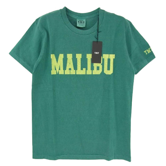 TMT ティーエムティー TCS-S13SP73 MALIBU ロゴ コットン 半袖 Tシャツ グリーン系 M【新古品】【未使用】【中古】