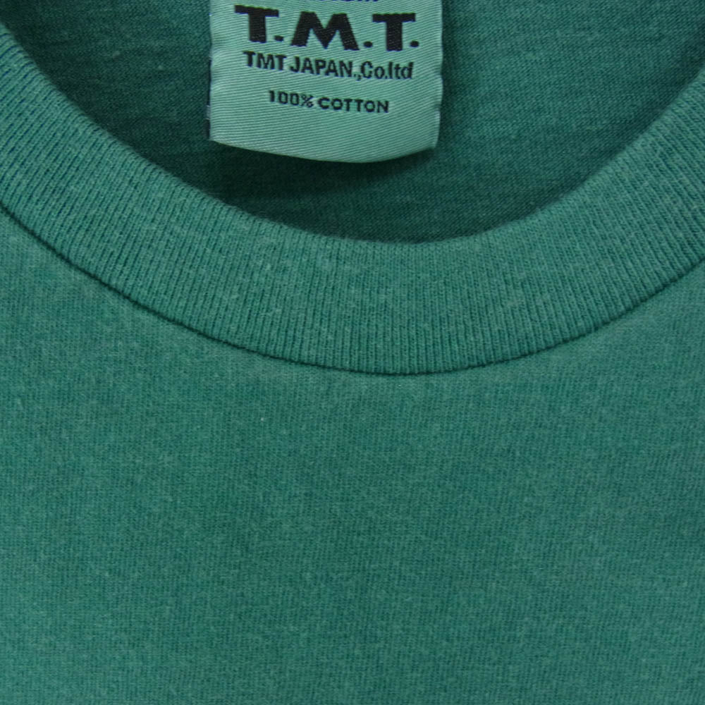TMT ティーエムティー TCS-S13SP73 MALIBU ロゴ コットン 半袖 Tシャツ グリーン系 M【新古品】【未使用】【中古】