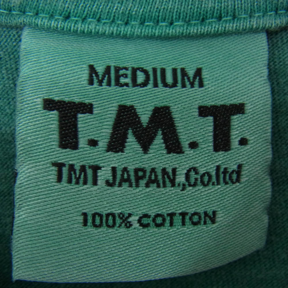 TMT ティーエムティー TCS-S13SP73 MALIBU ロゴ コットン 半袖 Tシャツ グリーン系 M【新古品】【未使用】【中古】
