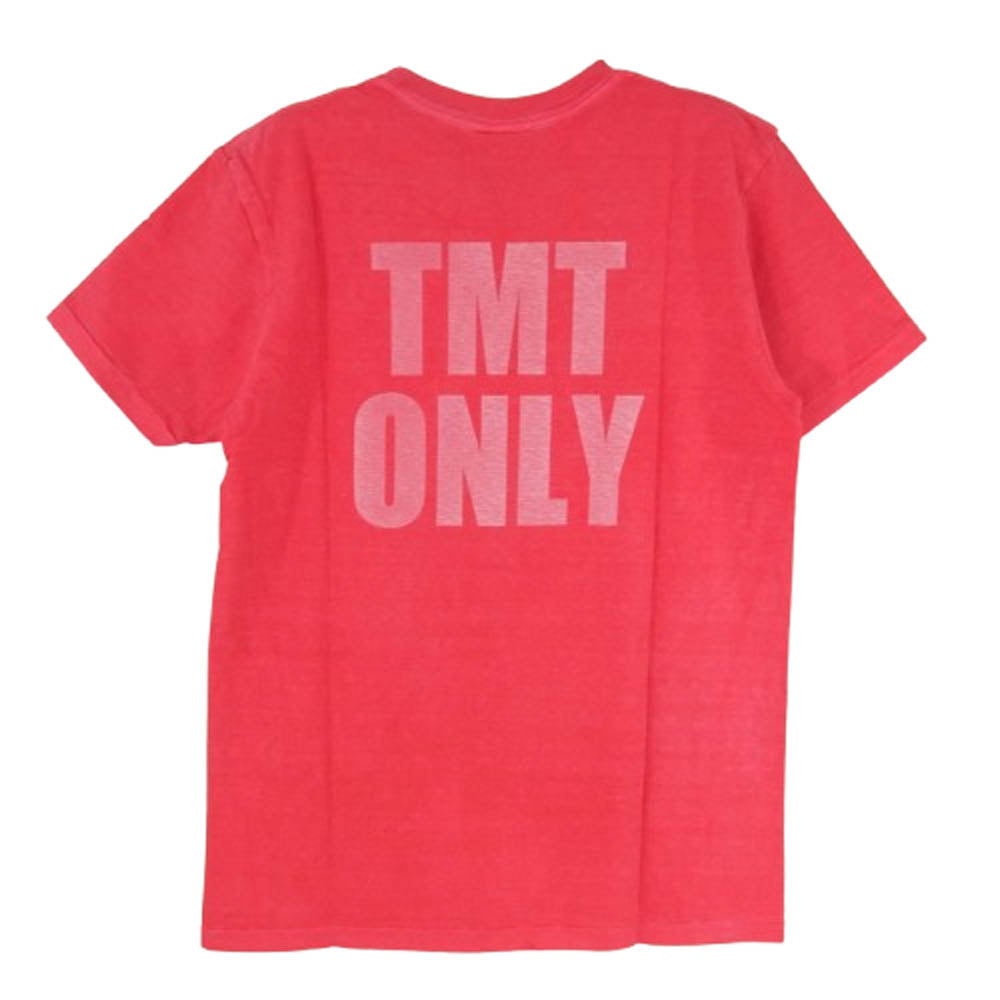 TMT ティーエムティー TCS-S13SP72 GO HOME ロゴ コットン 半袖 Tシャツ レッド系 M【新古品】【未使用】【中古】