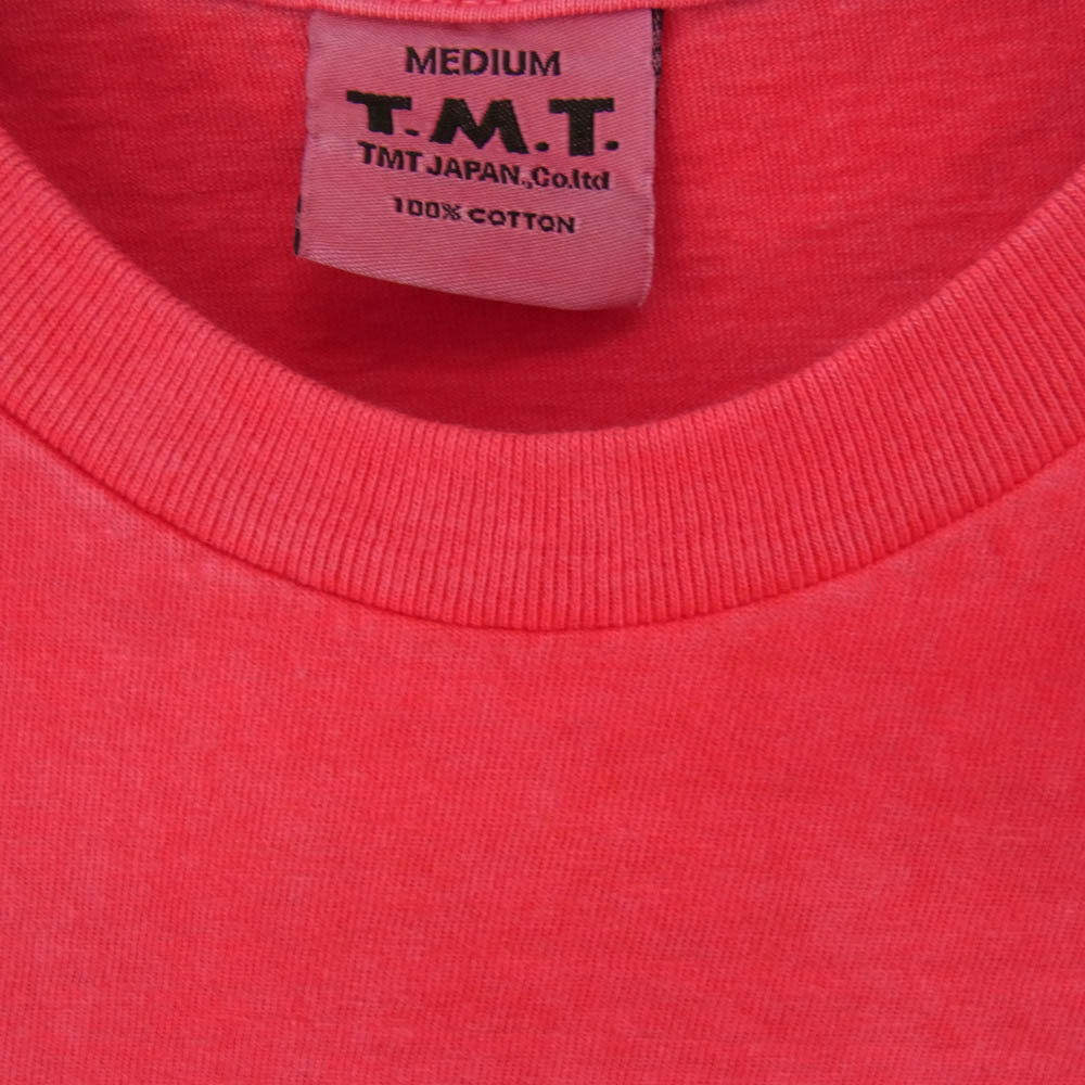 TMT ティーエムティー TCS-S13SP72 GO HOME ロゴ コットン 半袖 Tシャツ レッド系 M【新古品】【未使用】【中古】