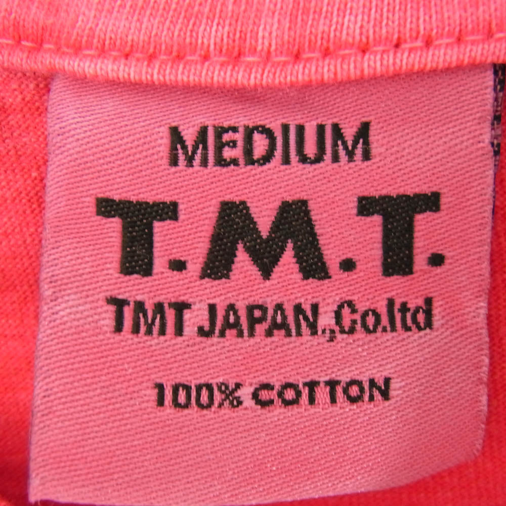 TMT ティーエムティー TCS-S13SP72 GO HOME ロゴ コットン 半袖 Tシャツ レッド系 M【新古品】【未使用】【中古】
