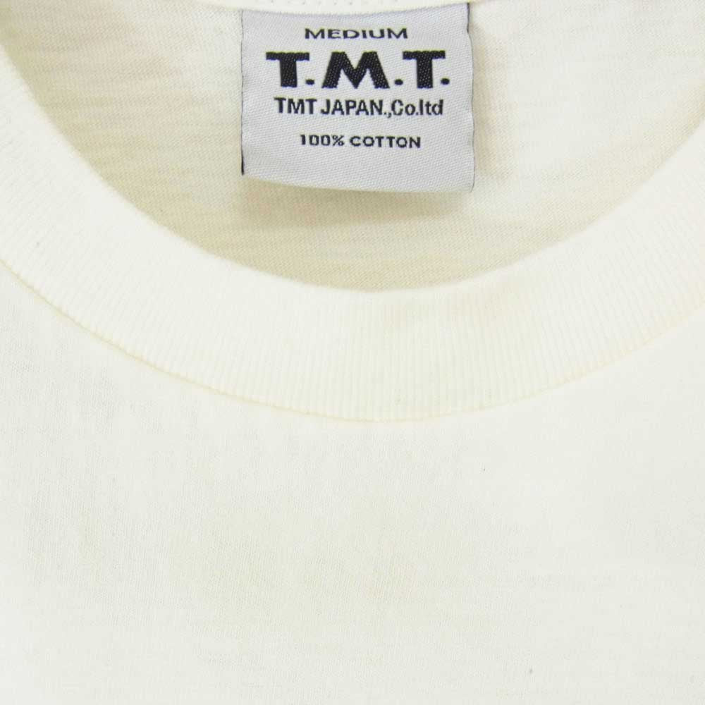 TMT ティーエムティー TCS-S12SP11 FLORIDA ロゴ コットン 半袖 Tシャツ オフホワイト系 M【新古品】【未使用】【中古】