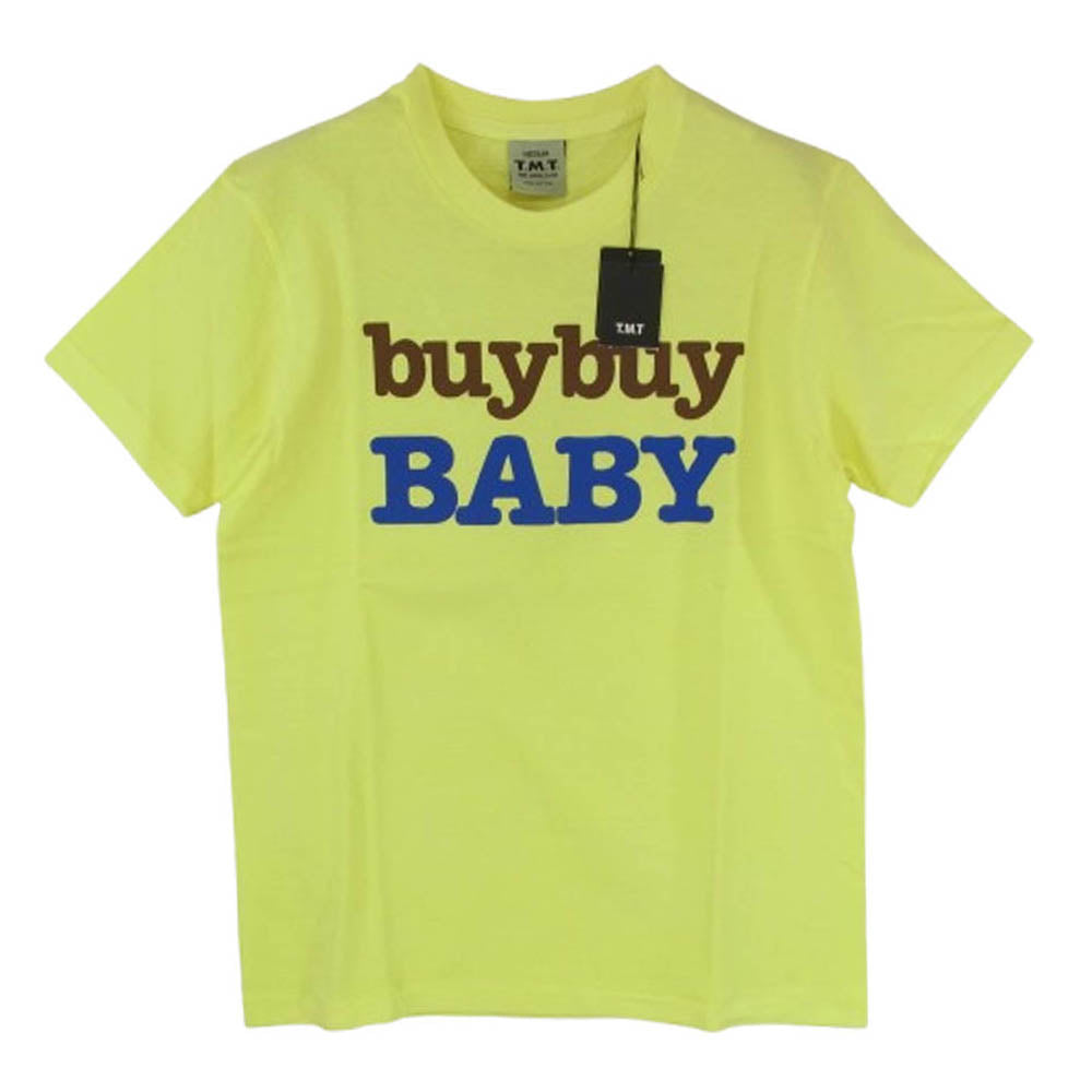 TMT ティーエムティー TCS-S13SP12 BUY BUY BABY ロゴ コットン 半袖 Tシャツ イエロー系 M【新古品】【未使用】【中古】