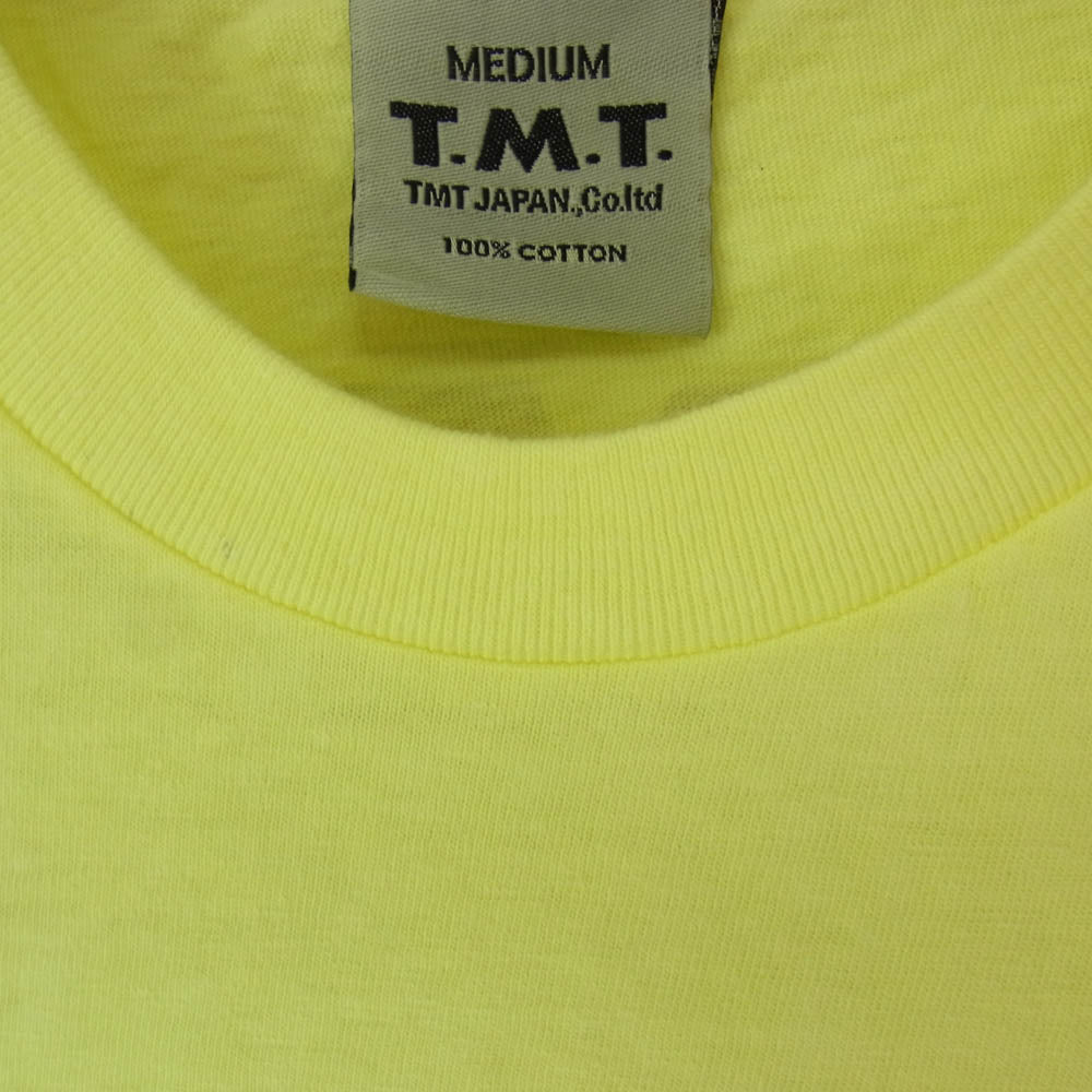 TMT ティーエムティー TCS-S13SP12 BUY BUY BABY ロゴ コットン 半袖 Tシャツ イエロー系 M【新古品】【未使用】【中古】