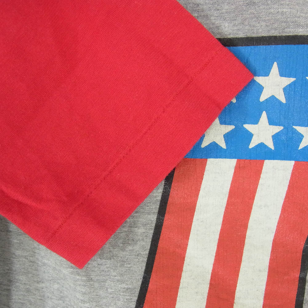 TMT ティーエムティー TCS-S12SP24 1 ロゴ コットン 七分袖 Tシャツ グレー系 レッド系 M【新古品】【未使用】【中古】