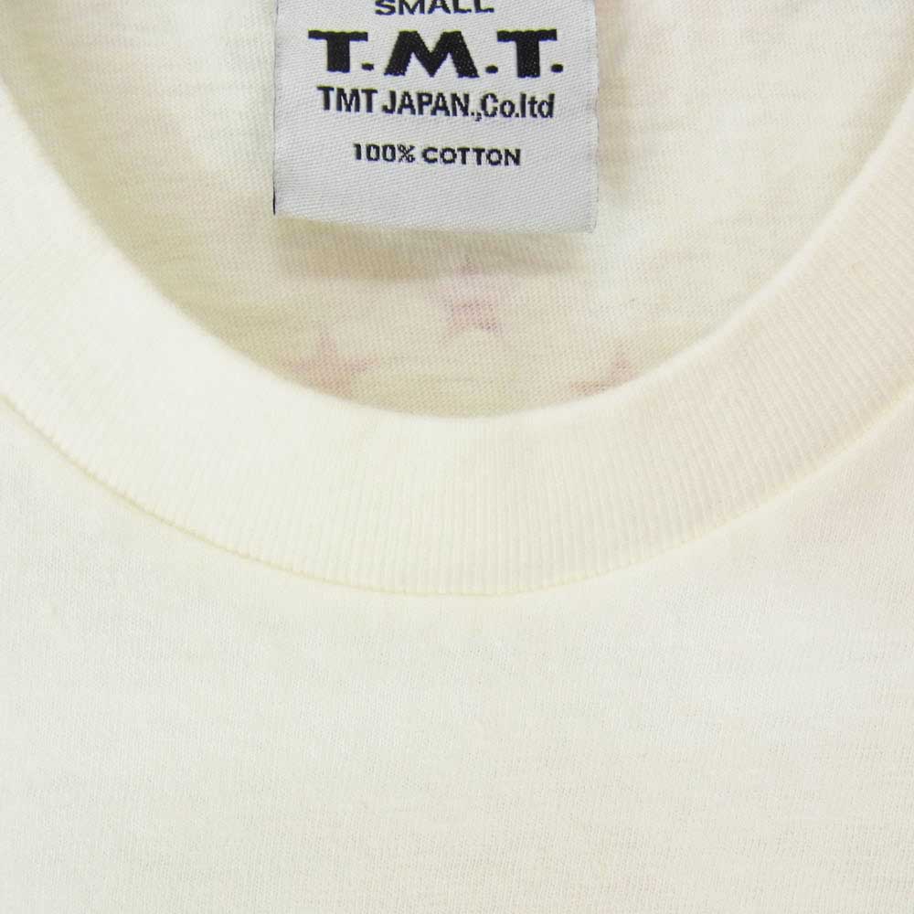TMT ティーエムティー BIGHOLIDAY TMT ロゴ コットン 半袖 Tシャツ オフホワイト系 S【新古品】【未使用】【中古】