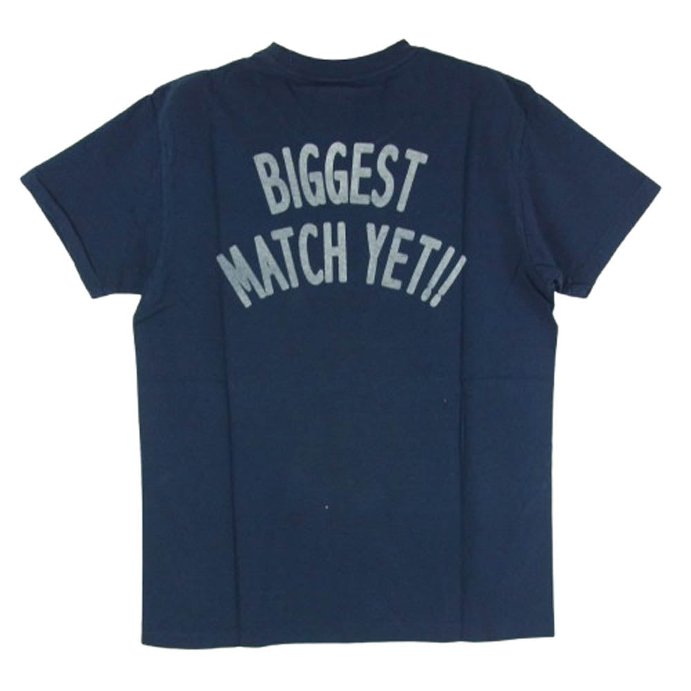 TMT ティーエムティー TST-S1102 1 ロゴ コットン 半袖 Tシャツ ネイビー系 M【新古品】【未使用】【中古】