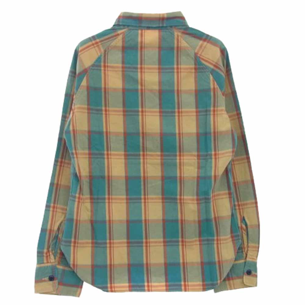 TMT ティーエムティー TSH-S0910 チェック柄 ボタンダウン コットン 長袖 シャツ マルチカラー系 S【新古品】【未使用】【中古】