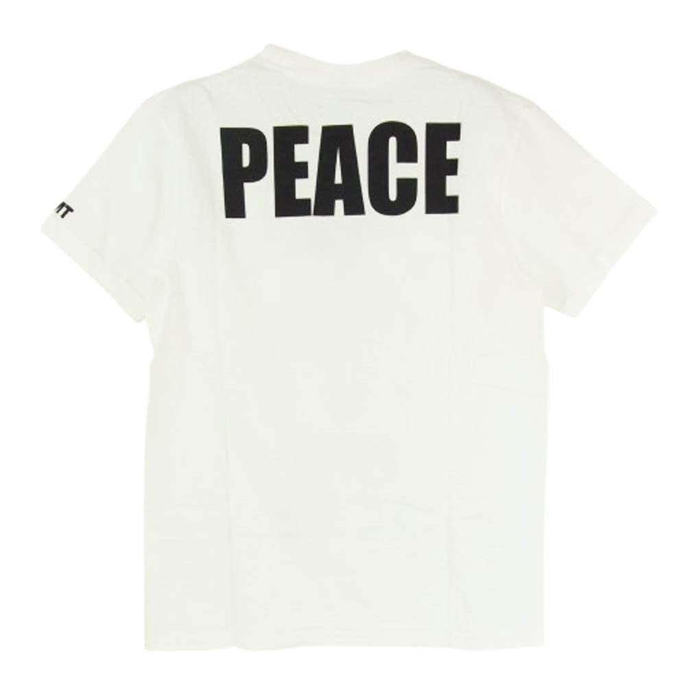 TMT ティーエムティー TCS-S1215 フェイス プリント ONE LOVE ロゴ コットン 半袖 Tシャツ オフホワイト系 M【新古品】【未使用】【中古】