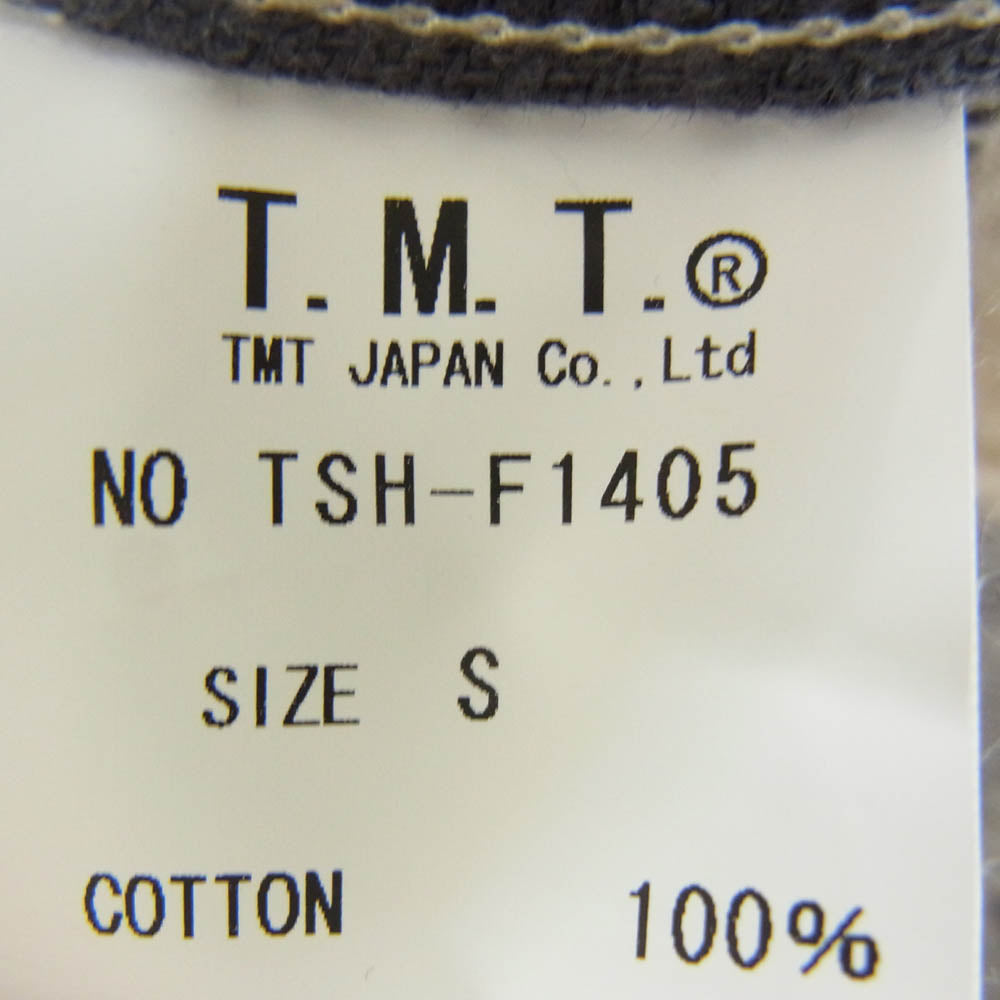 TMT ティーエムティー TSH-F1405 チェック柄 コットン 長袖 シャツ ホワイト ブラック系 S【中古】