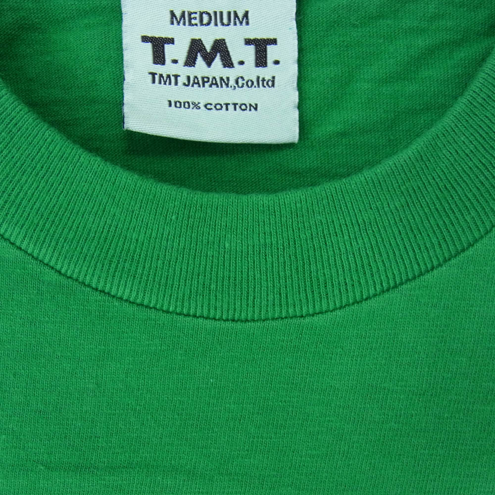 TMT ティーエムティー TCS-S12SP22 SUNSET ロゴ コットン 半袖 Tシャツ グリーン系 M【新古品】【未使用】【中古】