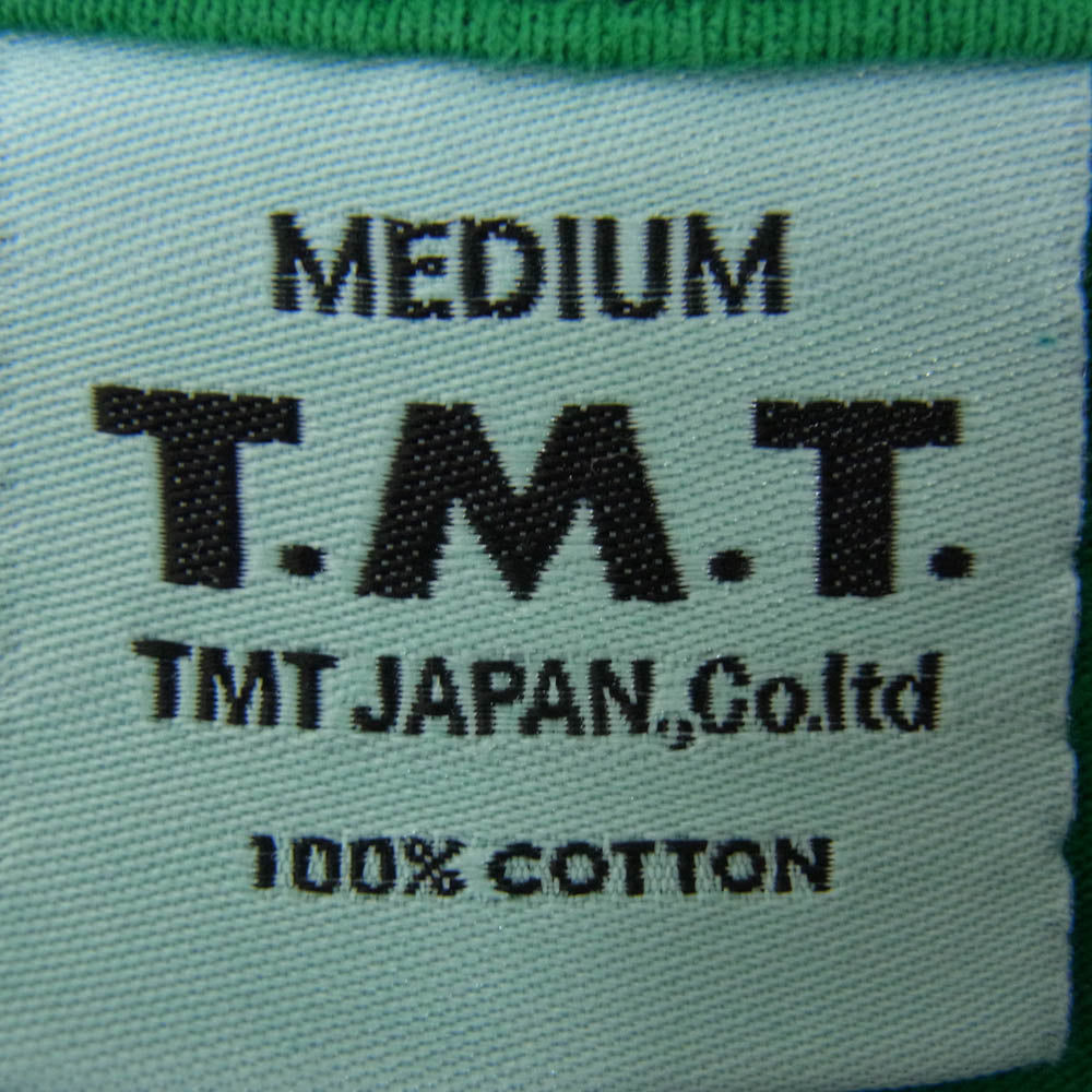 TMT ティーエムティー TCS-S12SP22 SUNSET ロゴ コットン 半袖 Tシャツ グリーン系 M【新古品】【未使用】【中古】