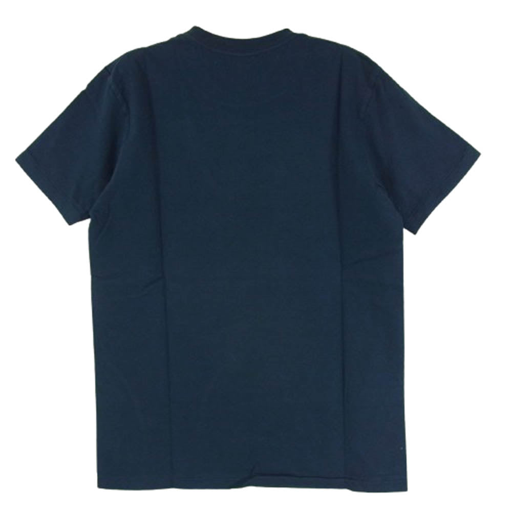 TMT ティーエムティー TCS-S1409 TMT 花柄 ロゴ コットン 半袖 Tシャツ ネイビー系 M【新古品】【未使用】【中古】