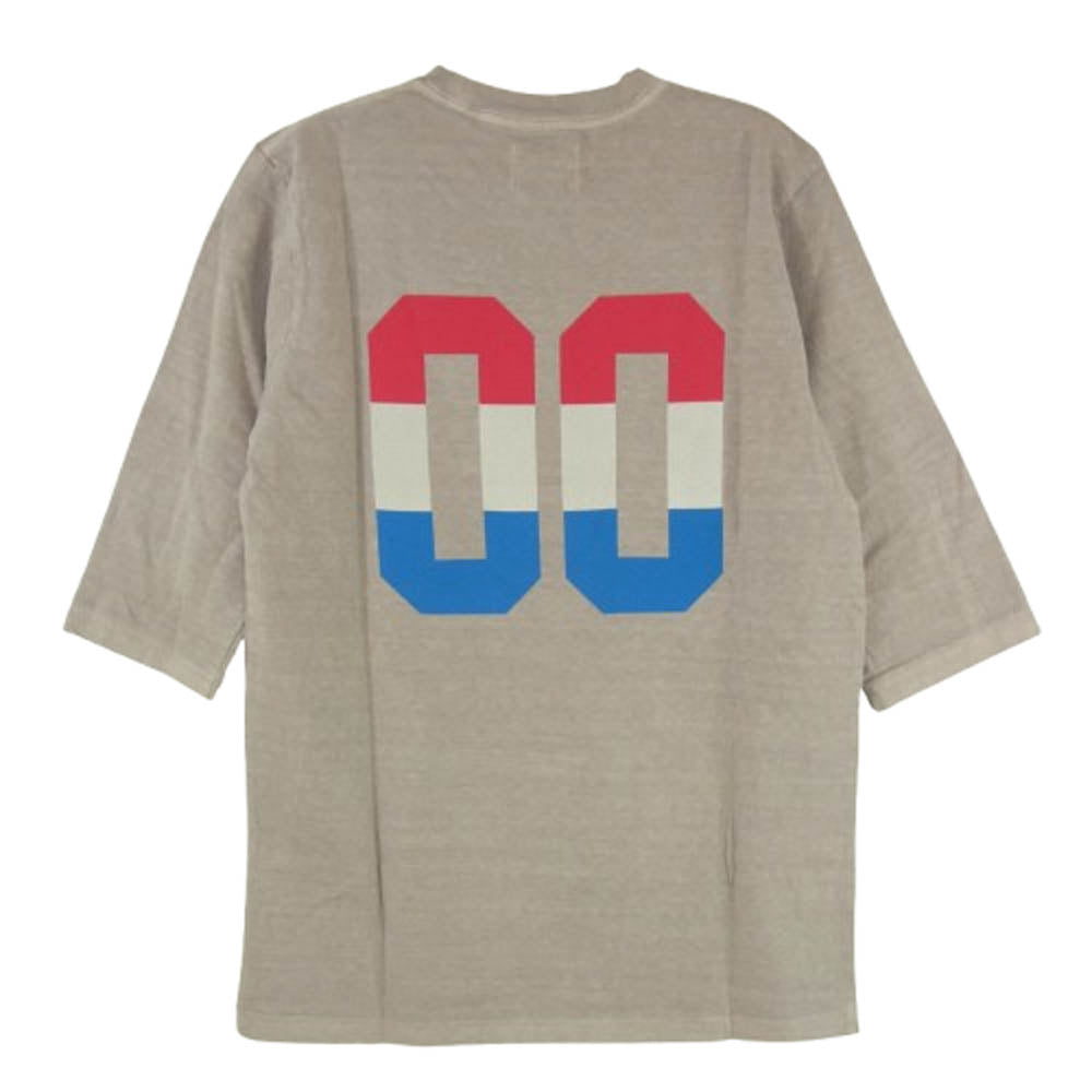 TMT ティーエムティー TCS-S1312 SURFIN’ TMT トリコロール ロゴ コットン 半袖 Tシャツ サンドベージュ S【新古品】【未使用】【中古】