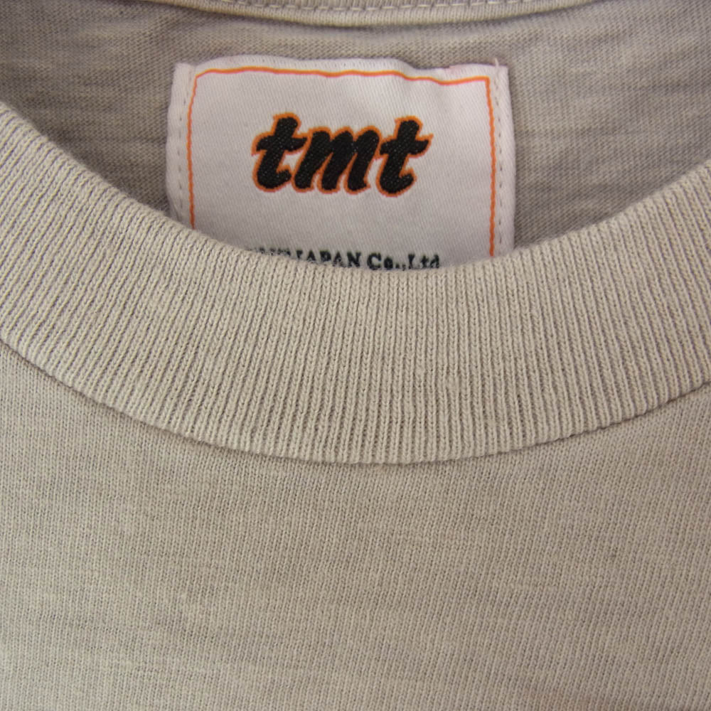 TMT ティーエムティー TCS-S1312 SURFIN’ TMT トリコロール ロゴ コットン 半袖 Tシャツ サンドベージュ S【新古品】【未使用】【中古】